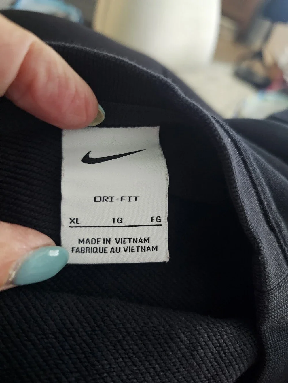 Nike Black Crewneck with Soft Pink NIKE Print